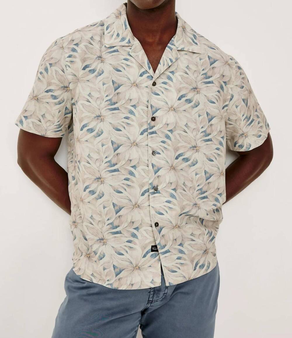 NEW RAILS rhodes boxy shirt in callalily cream